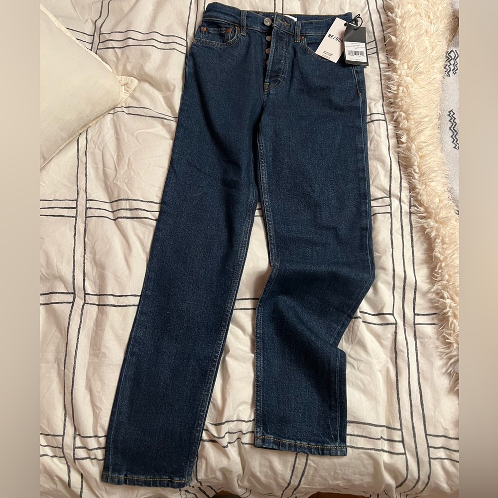 NWT Re/Done 90s High Rise Ankle Crop